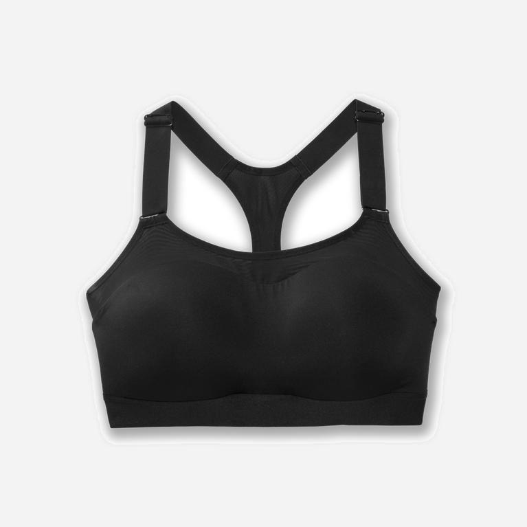 Brooks Dare Racerback NZ - Women's Running Bra - Black (37150-CTIE)